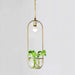 Hanging Plant Vase Brass Pendant Light - DWHOME