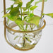 Hanging Plant Vase Brass Pendant Light - DWHOME