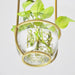 Hanging Plant Vase Brass Pendant Light - DWHOME