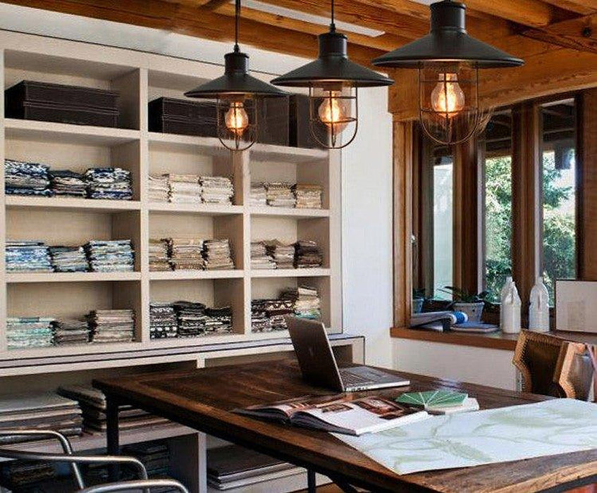 Harbour Industrial Rustic Pendant Light-DWHOME