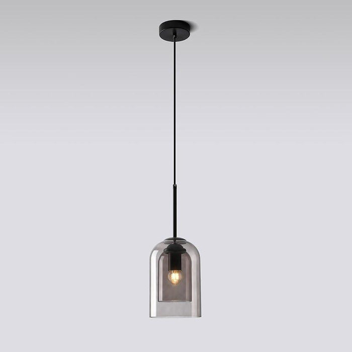 Harper Double Glass Shade Modern Minimalist Pendant Light - DWHOME