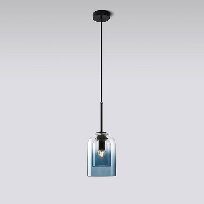 Harper Double Glass Shade Modern Minimalist Pendant Light - DWHOME