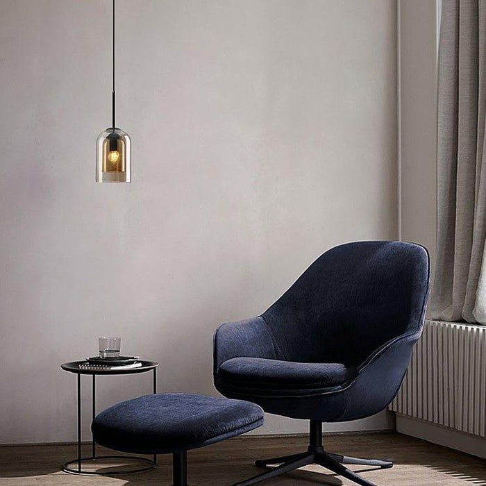 Harper Double Glass Shade Modern Minimalist Pendant Light - DWHOME