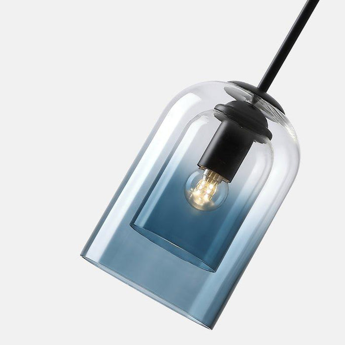 Harper Double Glass Shade Modern Minimalist Pendant Light - DWHOME