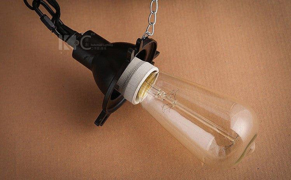 Helmut Glass Shade Industrial Pendant Light (short)-DWHOME