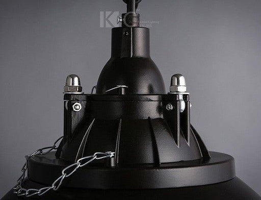Helmut Glass Shade Industrial Pendant Light (short)-DWHOME