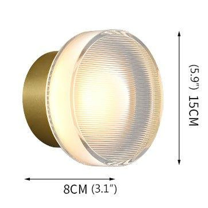 Henley Round Glass Wall Light-DWHOME