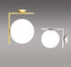 Hildur Modern Frosted Glass Ball Wall Lamp - DWHOME