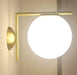 Hildur Modern Frosted Glass Ball Wall Lamp - DWHOME