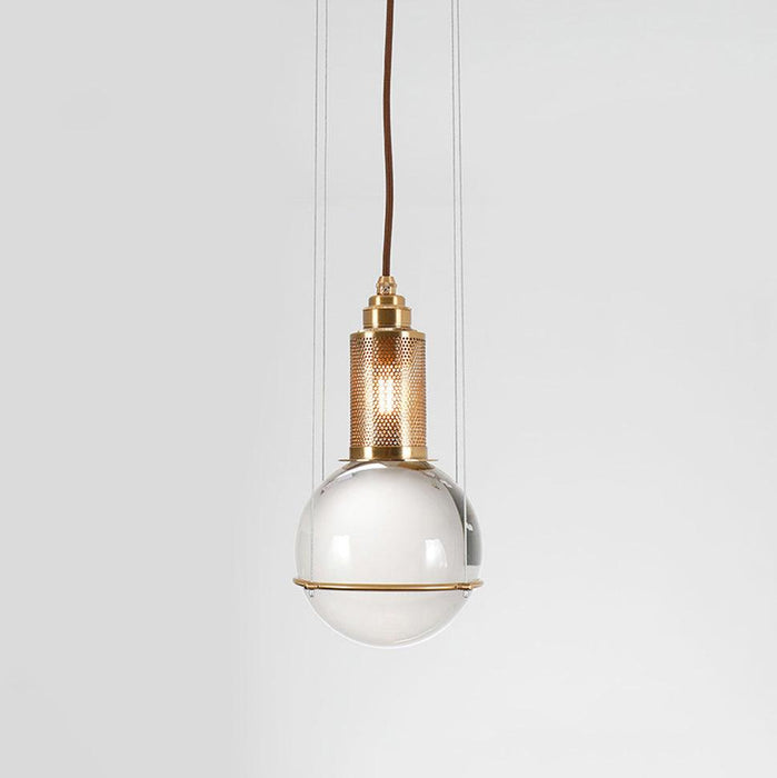 Opal round glass sphere midcentury pendant Light - DWHOME