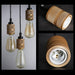 Hooked Brass 3 Bulb Cluster Pendant Light - DWHOME