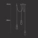 Hooked Brass 3 Bulb Cluster Pendant Light - DWHOME