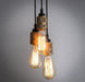 Hooked Brass 6 Bulb Cluster Pendant Light - DWHOME
