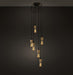 Hooked Brass 6 Bulb Cluster Pendant Light - DWHOME