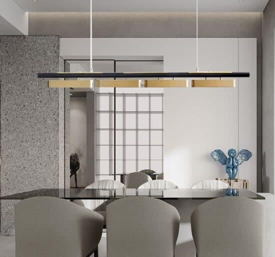 Hoveedo Modern Sleek Long Bar Pendant Lamp - DWHOME