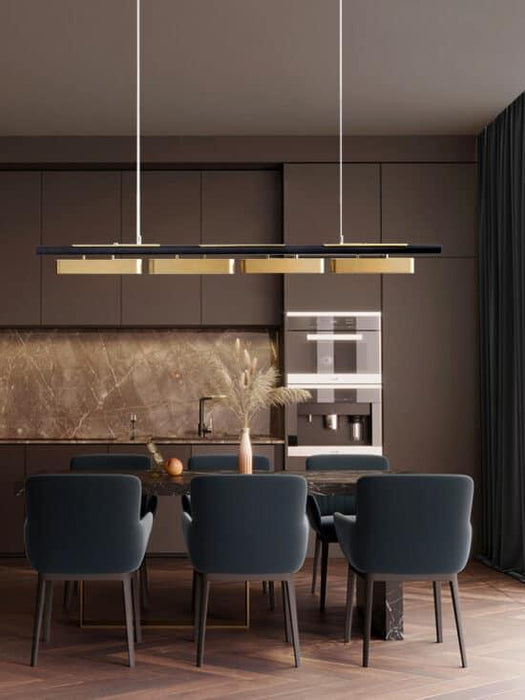 Hoveedo Modern Sleek Long Bar Pendant Lamp - DWHOME