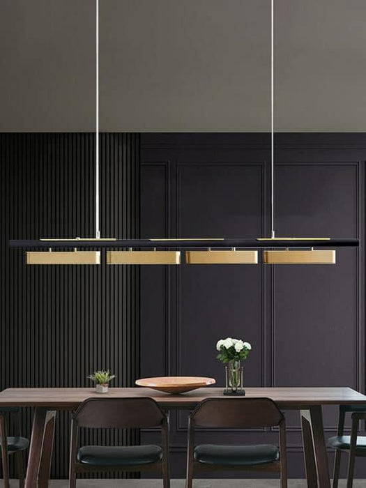 Hoveedo Modern Sleek Long Bar Pendant Lamp - DWHOME
