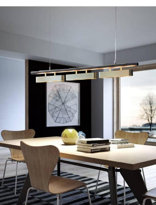 Hoveedo Modern Sleek Long Bar Pendant Lamp - DWHOME