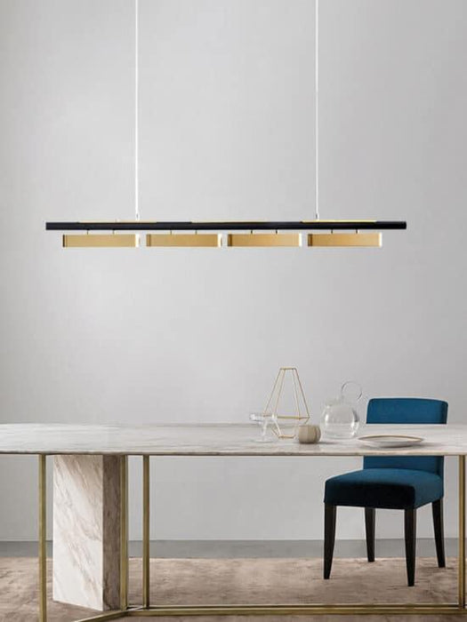 Hoveedo Modern Sleek Long Bar Pendant Lamp - DWHOME