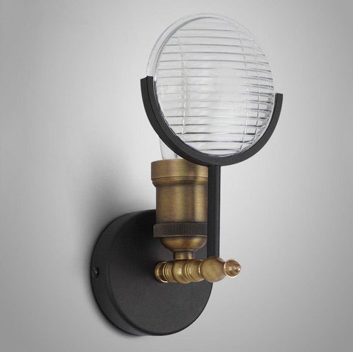 Huberman Fresnel Lens Brass Fitting Wall Light-DWHOME