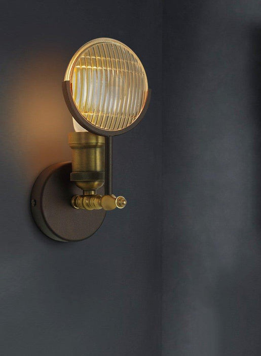Huberman Fresnel Lens Brass Fitting Wall Light - DWHOME