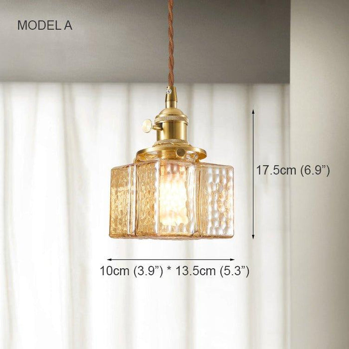 Hubert Glass Art Deco Pendant Light - DWHOME