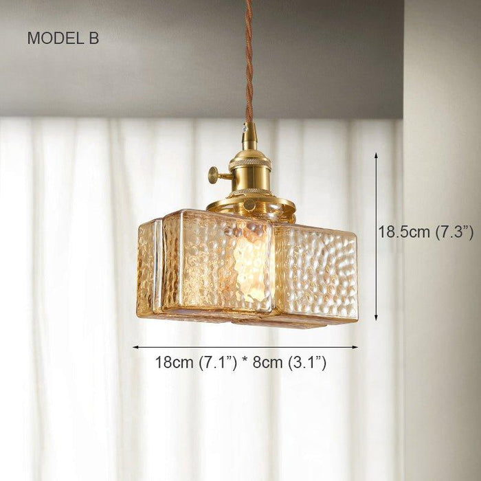 Hubert Glass Art Deco Pendant Light - DWHOME
