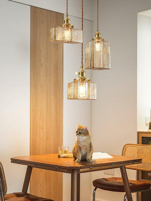Hubert Glass Art Deco Pendant Light - DWHOME