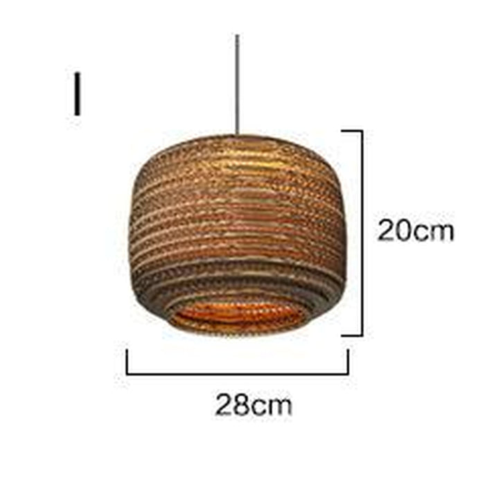Luminaria Corrugated Board Pendant Light-DWHOME