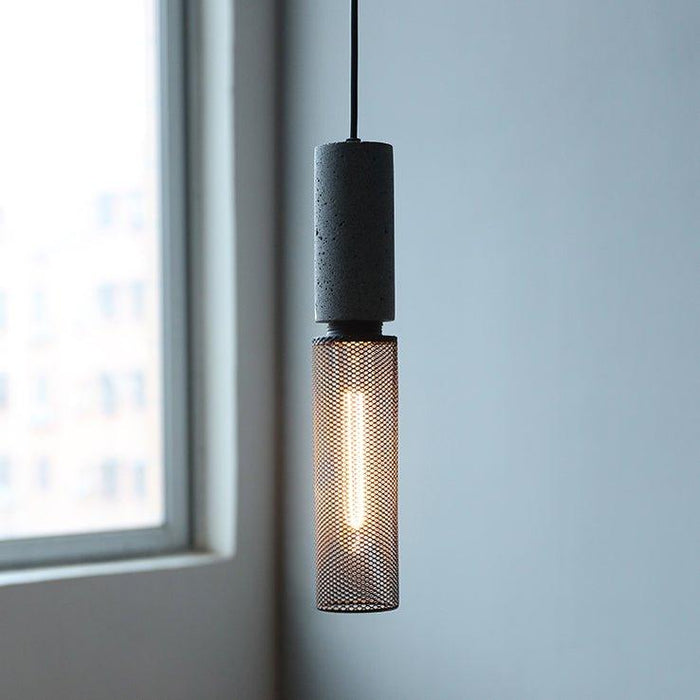 Ilford Concrete Minimalist Line Industrial Pendant Light - DWHOME