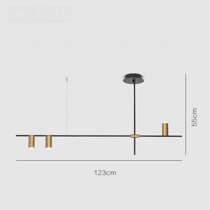 Ilili Minimalist Kitchen Island Line Pendant Light-DWHOME
