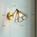 Nordic Style Glass Copper LED Wall Light - DWHOME