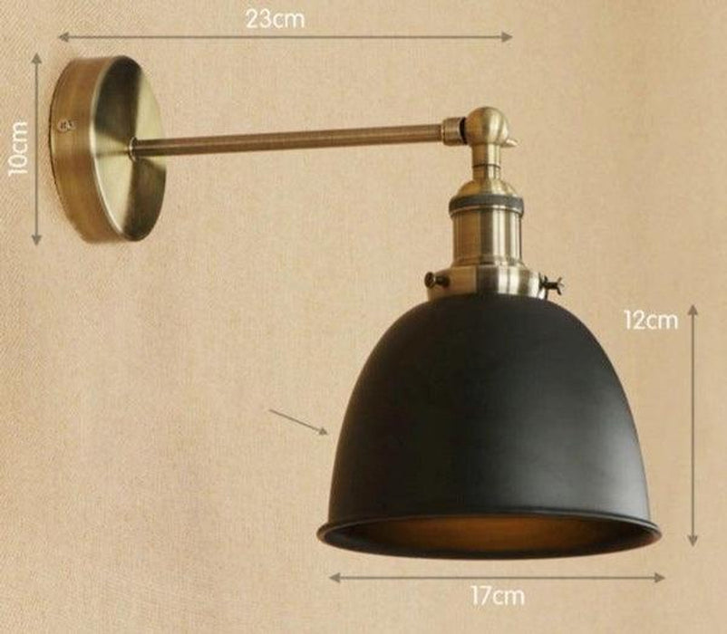 Vintage Style Brass Wall Lamps-DWHOME