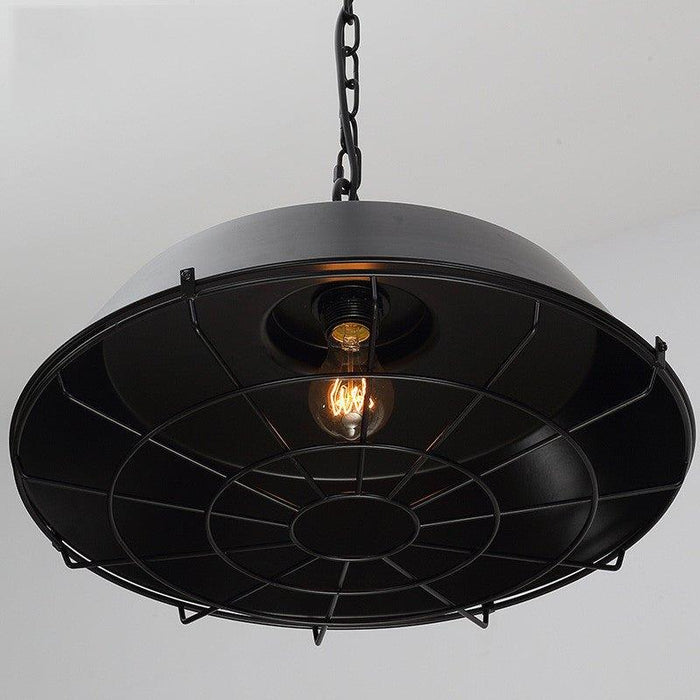 Industrial Pendant Light Cage - Black - DWHOME