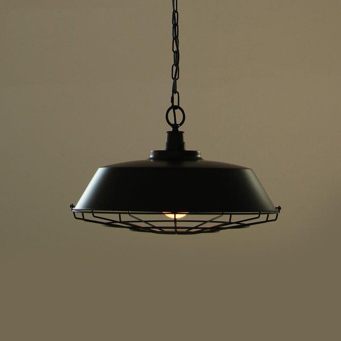 Industrial Pendant Light Cage - Black - DWHOME