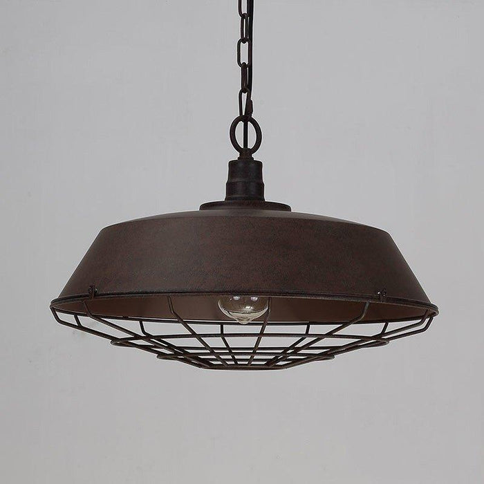 Industrial Pendant Light Cage - Rustic - DWHOME