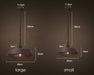 Industrial Pendant Light Cage - White - DWHOME