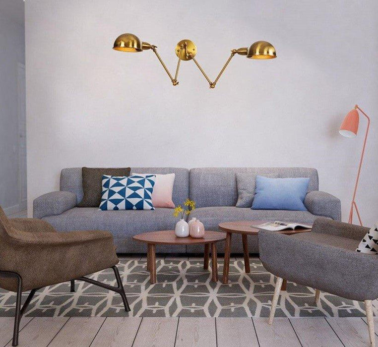 Industrial Style Golden Aura Wall Light N READY - DWHOME