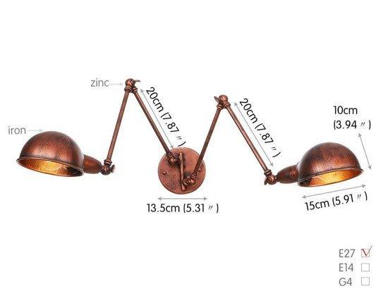 Industrial Style Golden Aura Wall Light N READY - DWHOME