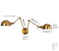Industrial Style Golden Aura Wall Light N READY - DWHOME
