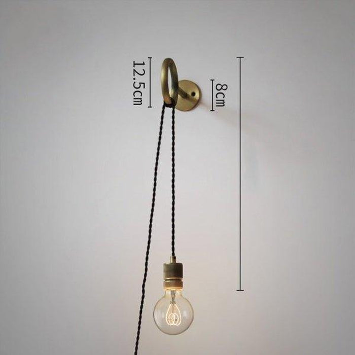Industrial Style Hanging Glassbulb Wall Light-DWHOME