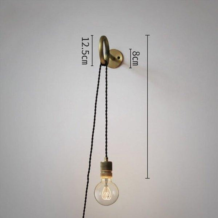 Industrial Style Hanging Glassbulb Wall Light-DWHOME