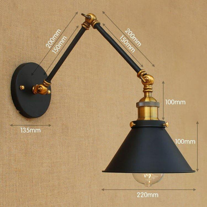 Industrial Style Long Arm Wall Lamp - DWHOME