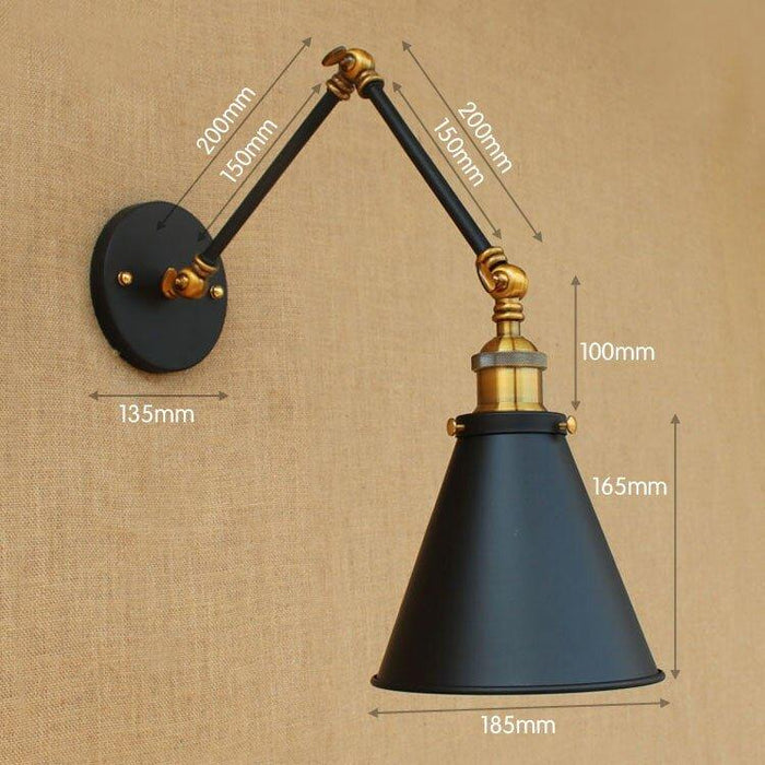 Industrial Style Long Arm Wall Lamp - DWHOME