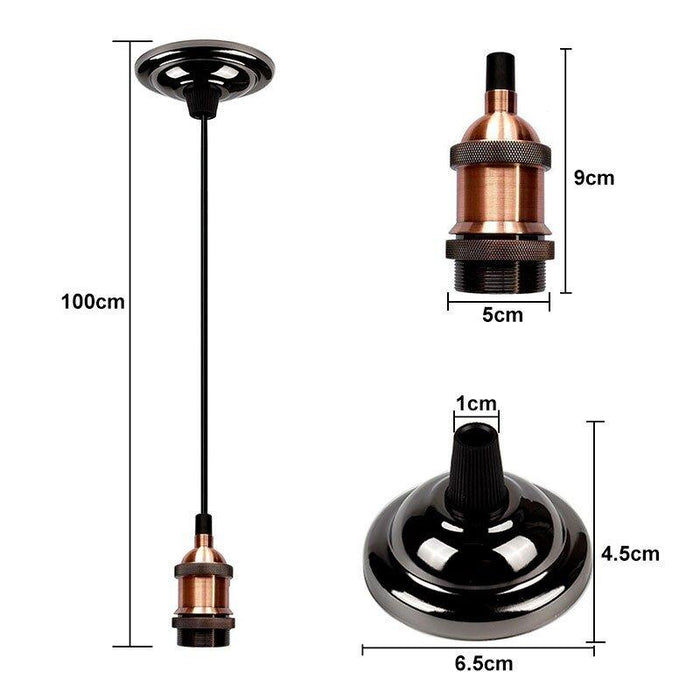 Industrial Style Polished Copper Pendant Light - DWHOME