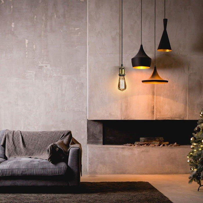 Industrial Style Polished Copper Pendant Light - DWHOME