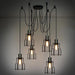 Industrial Wire Cage 6 Bulb Pendant Light - DWHOME