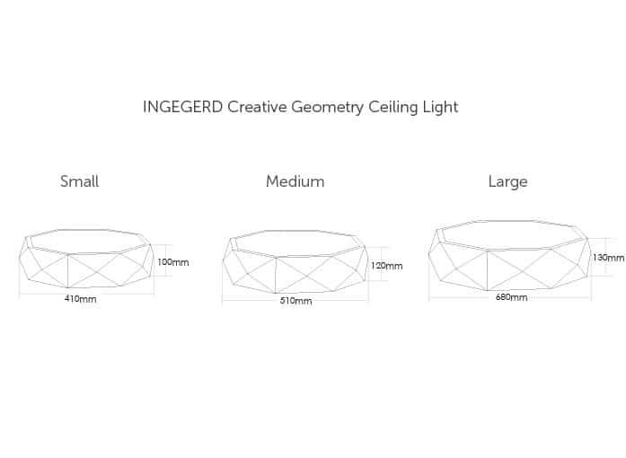 INGEGERD Creative Geometry Ceiling Light - DWHOME