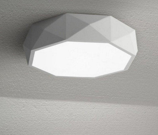 Innocenzio White Geometric Octagon Shaped Ceiling Lamp - DWHOME