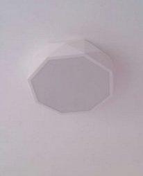 Innocenzio White Geometric Octagon Shaped Ceiling Lamp - DWHOME